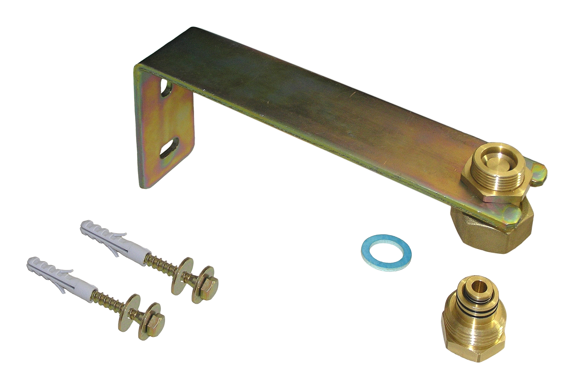 Staffa di fissaggio per vaso di espansione con raccordo