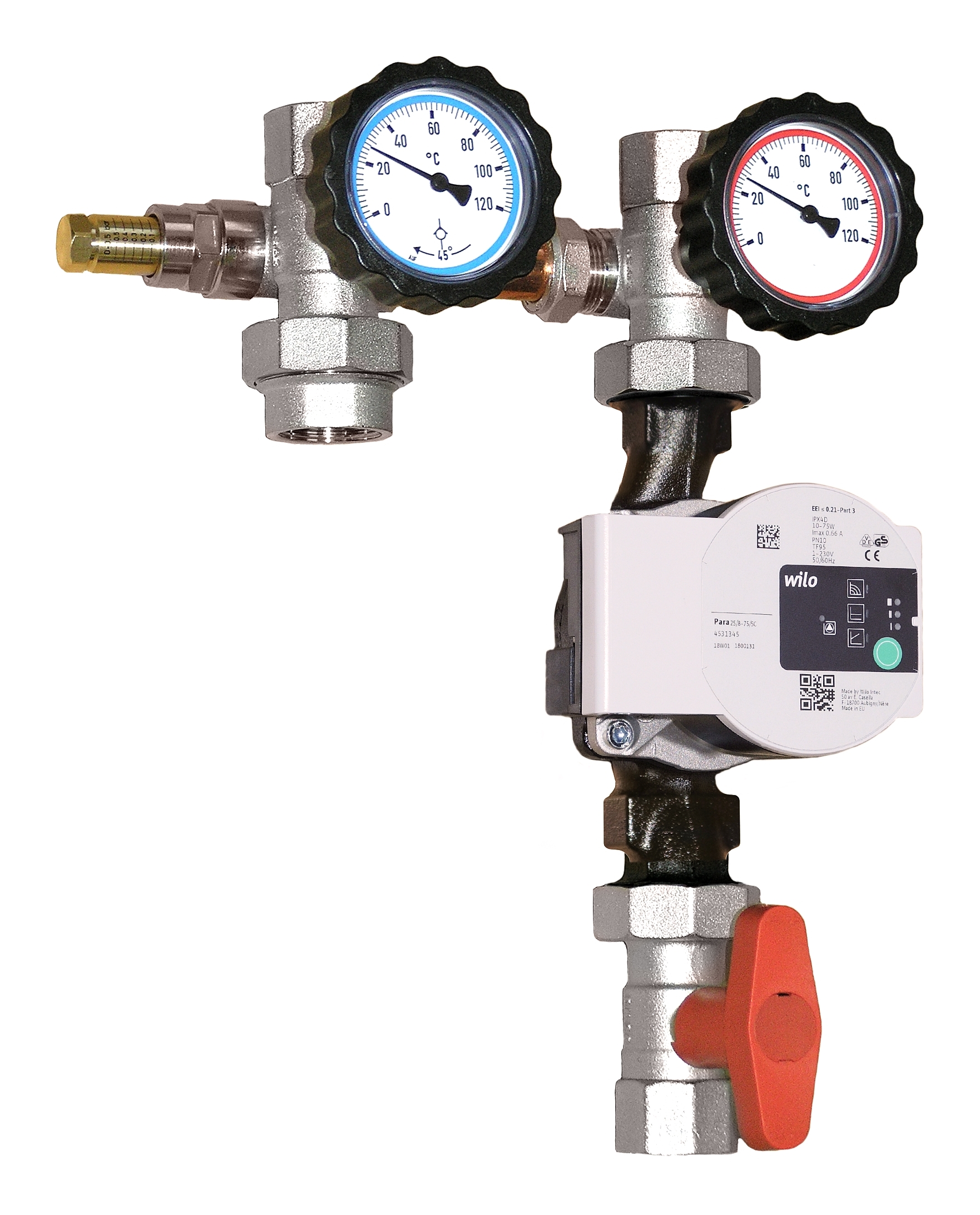 Kit di collegamento con by-pass per circolatori da 1”